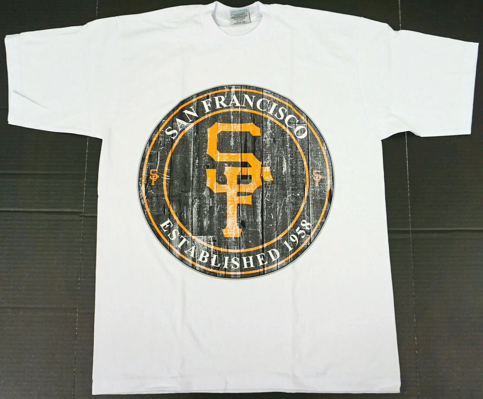 SAN FRANCISCO T-shirt Distressed SF California Tee 100% Cotton Mens LARGE New