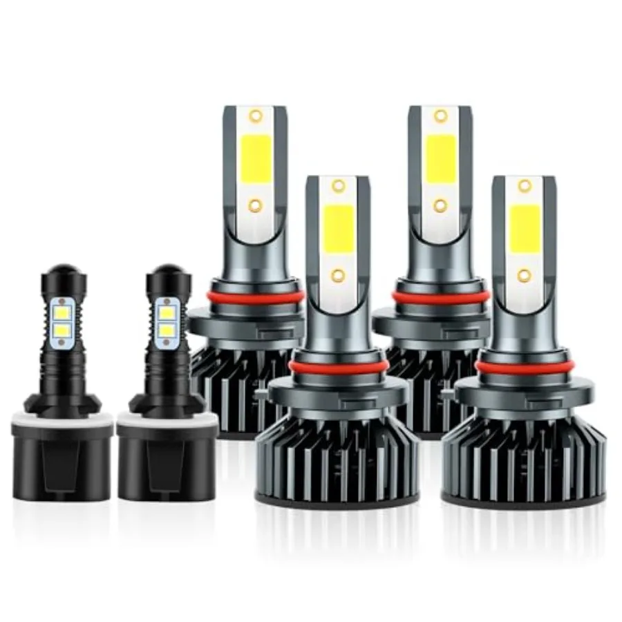 

Fit For Chevrolet Chevy Tahoe 2001-2006 LED Headlight Bulbs 9005 9006 High Low Beam Headlight Bulbs + 880 LED Fog Light Bulbs K