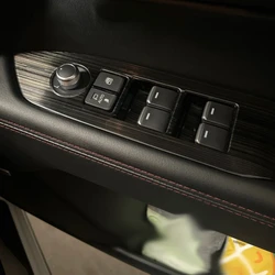 For Mazda CX-5 CX5 KF 2017-2023 2024 Carbon Fiber Window Lift Switch Panel Cover Trim Sticker Car Interior Accessories