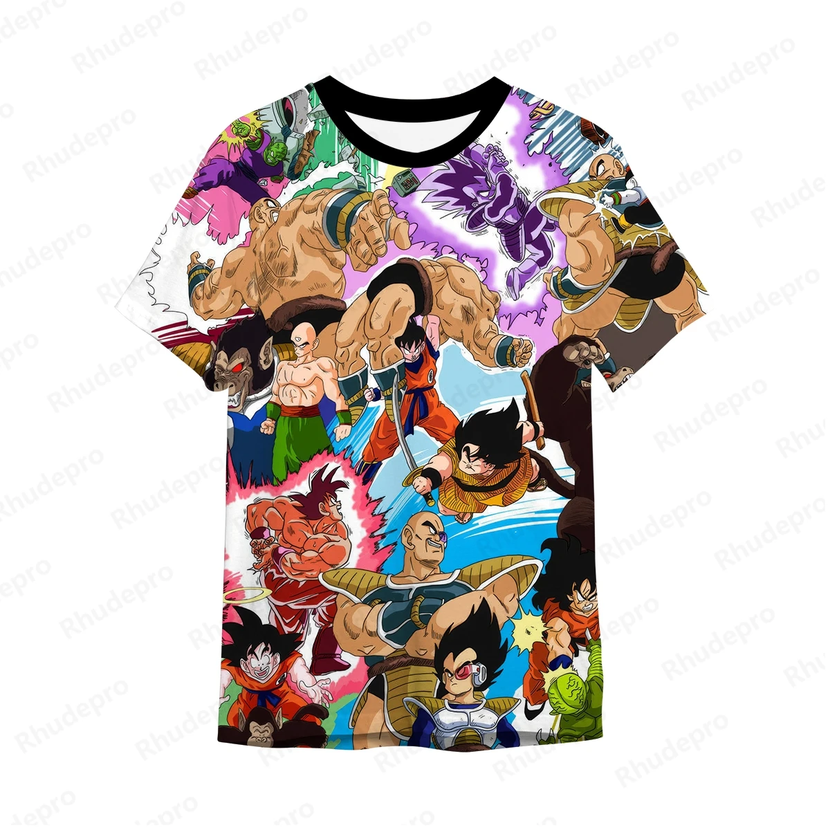 Camiseta de Dragon ball para hombre, ropa de Anime de gran tamaño, alta calidad, Y2k, regalo, estilo Harajuku, ropa de calle, tendencia Goku, 2024