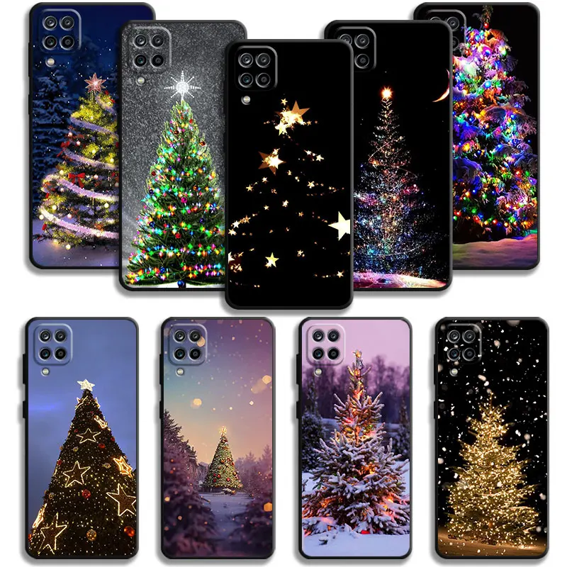 Case For Samsung Galaxy A50 A70 A10 A04 A10s A20s A20e A02 A02s A03 M54 M52 M33 M31 M23 M34 M13 Bright At Night Christmas Tree