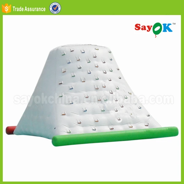 used inflatable water rock climbing wall floating climbing obstacle for sale