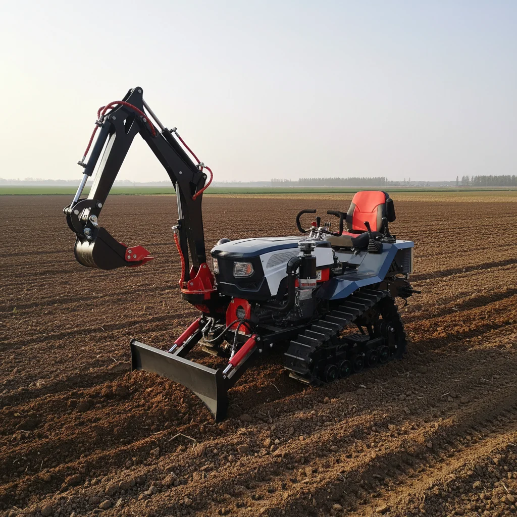 15HP 25HP 50HP Crawler Tractor Multifunctional Agricultural Machine Rotary Tiller Ditching Weeding Bulldozing Farm Equipment