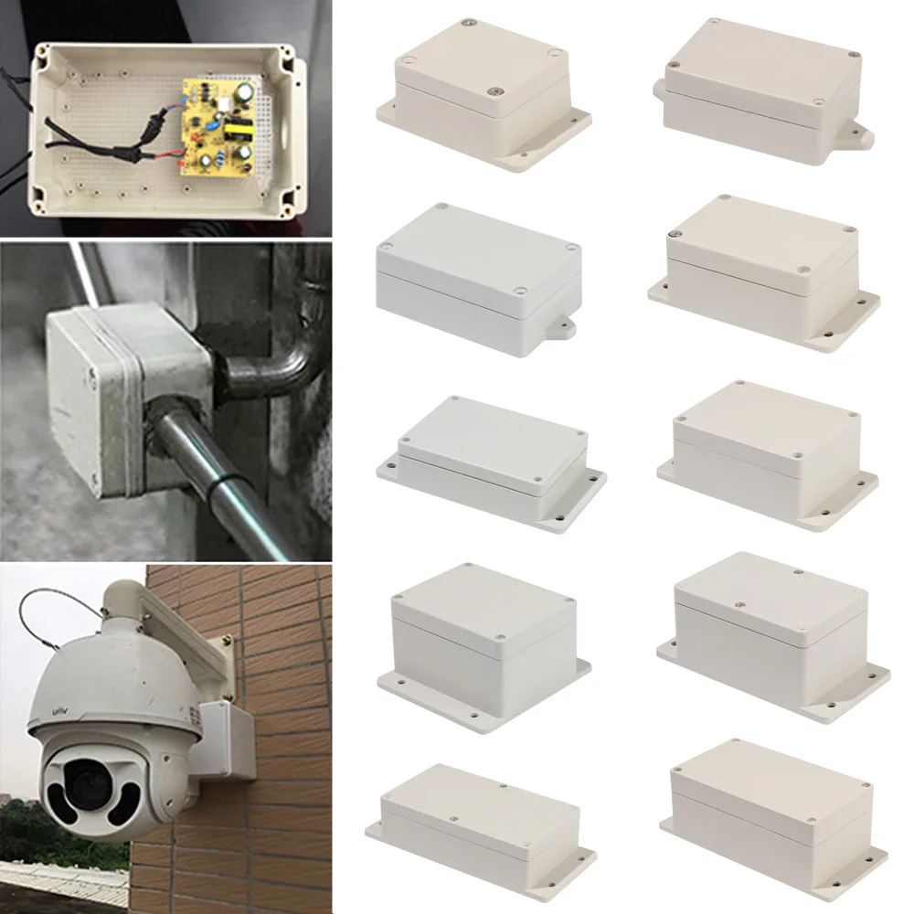 White Accessories Waterproof Enclosure Case Electronic Project Boxes Outdoor Junction Box Instrument Parts