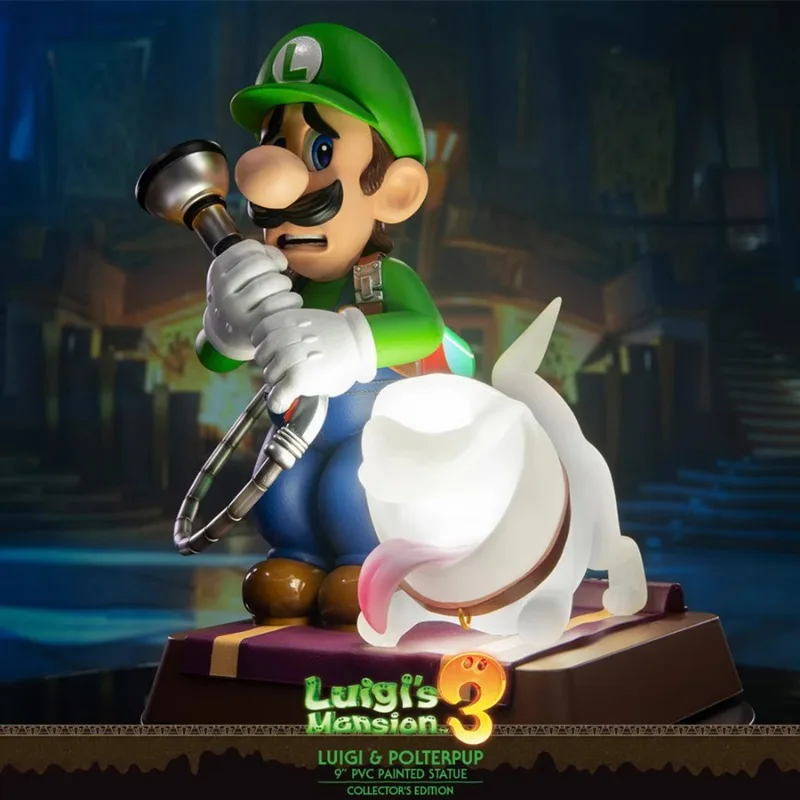 Mario peripheral model ornaments night lights First 4 Figures Luigi Western Pavilion 3 Mario collector's version of figure gifts