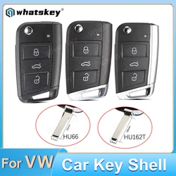 WhatsKey MQB Chiave A Distanza Pieghevole Chiave Dell'automobile Borsette Per VW Skoda Octavia A7 Sedile Per VW Golf 5 7 GTI MK7 Tiguan HU66/HU162t Lama