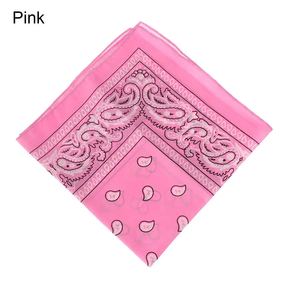 Unisex Neck Scarf Handkerchief Printed Square Scarves Wristband Paisley Bandana Hair Band