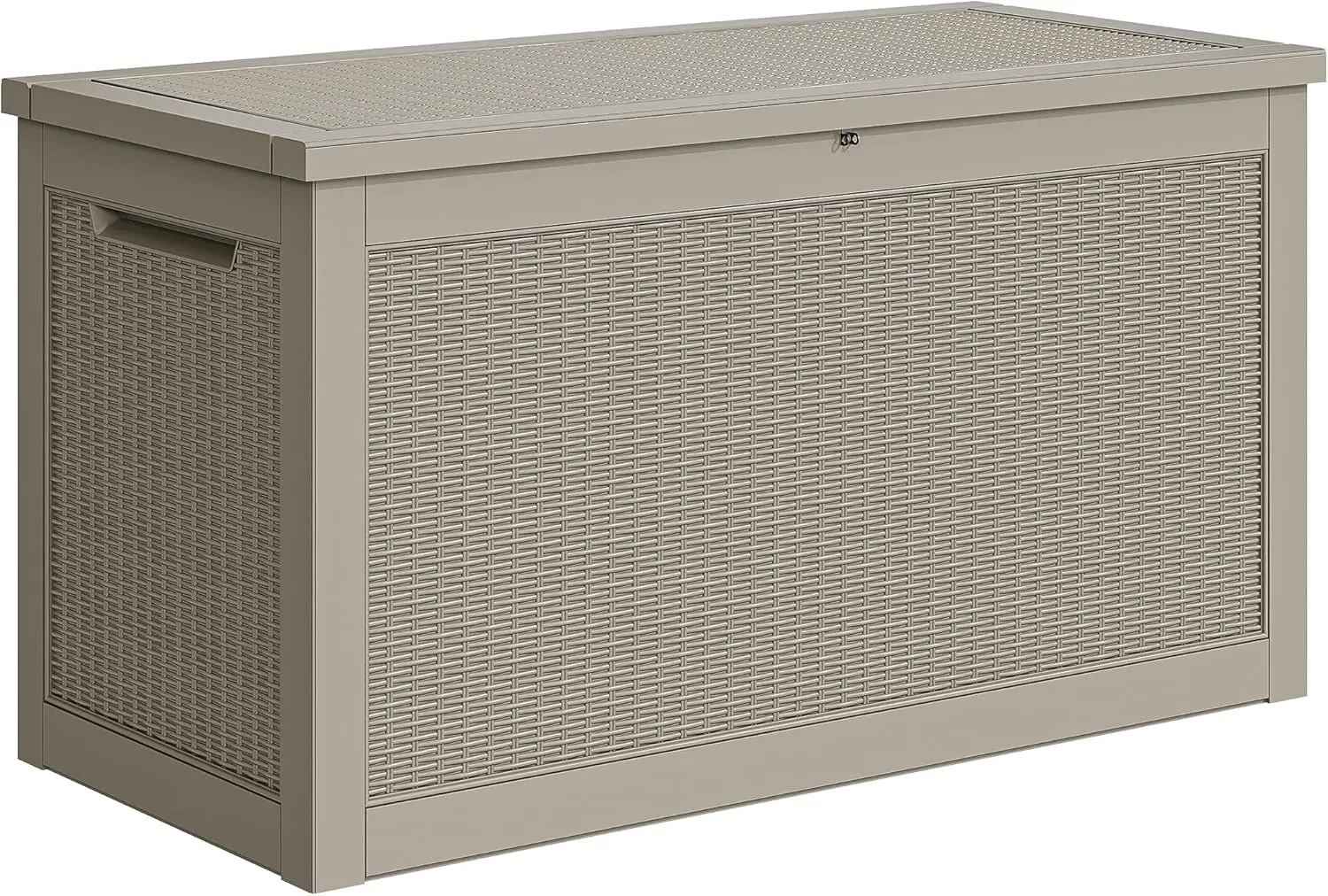 

Ящик для хранения XXL объемом 260 галлонов, уличный контейнер из полимерной смолы, запираемый ящик для хранения подушек для патио, мебели, садового инвентаря