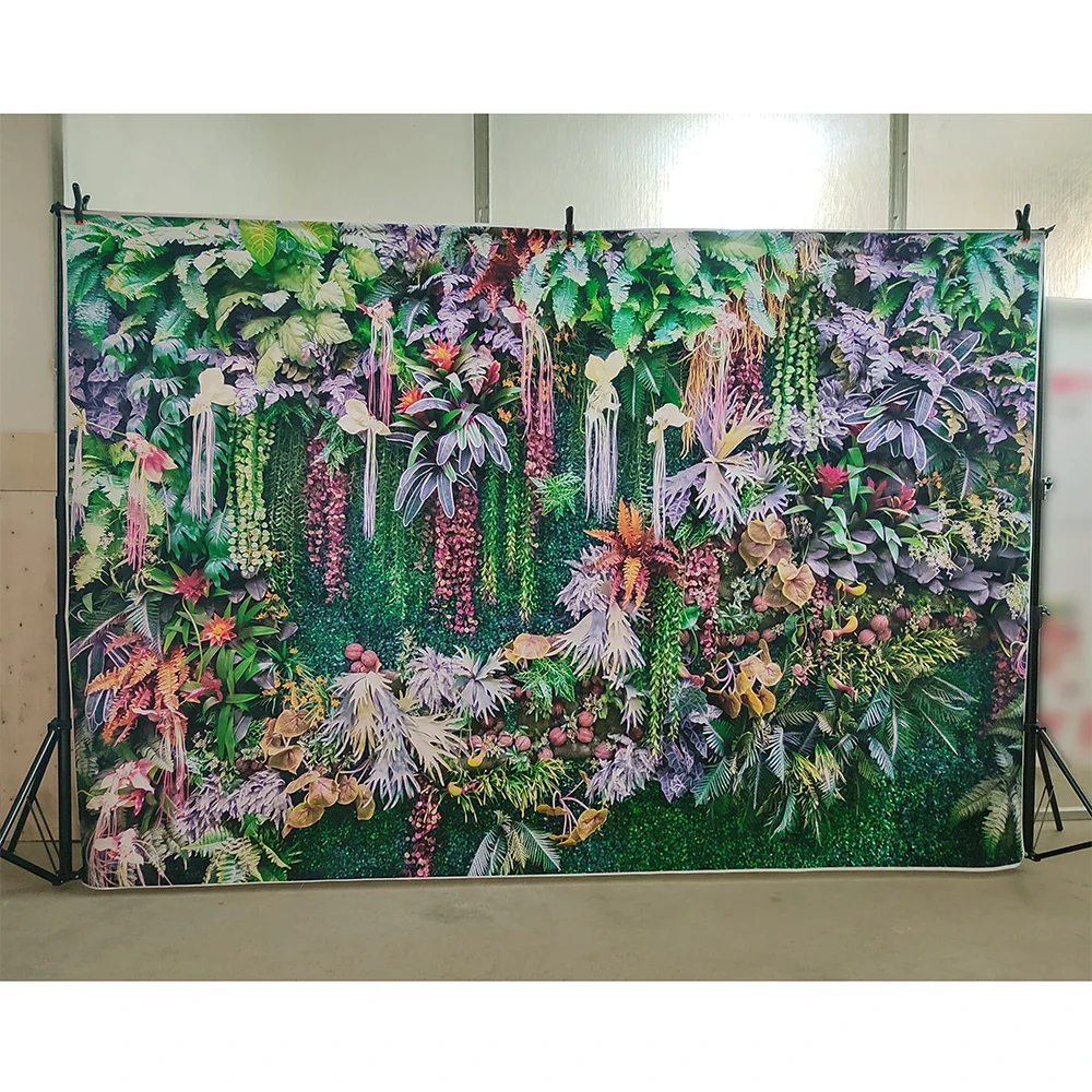 MOON.QG зеленые листья трава настенный фон тропический лист свадьба день рождения декор фото фон летняя вечеринка реквизит для фотосъемки