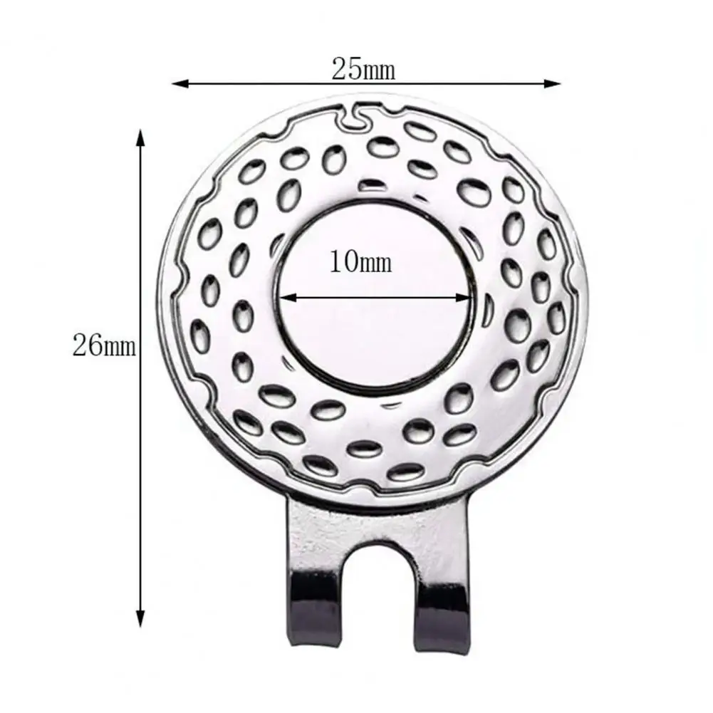 Magnetyczny klips do czapki golfowej Okrągły kształt monety Klips do czapki golfowej Znacznik celowania piłki golfowej Znak piłki golfowej Treningowy znacznik golfowy