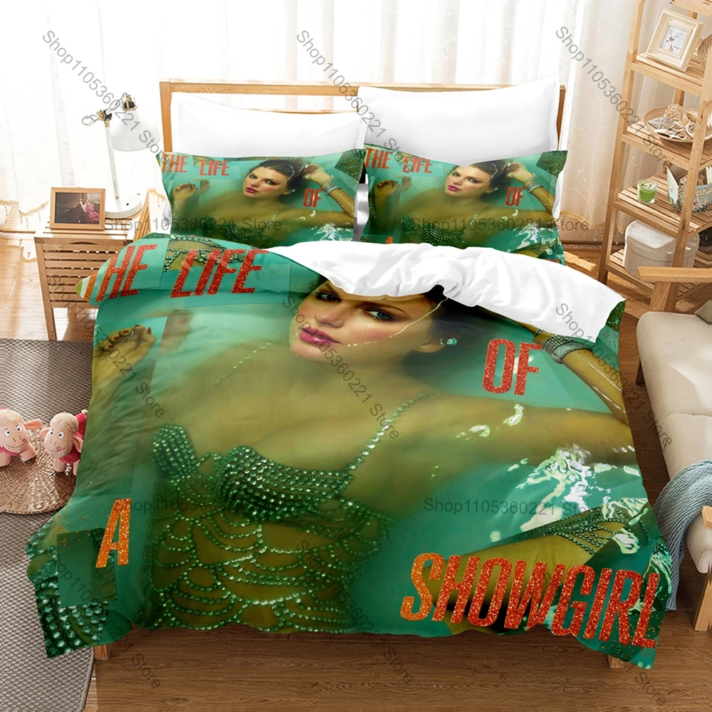 Cool The Life of A Showgirl Art Print 3PCS Bedding Set Duvet Cover + 2 Pillowcases Soft Bed Linen Bedroom Decor For Art Enthusia