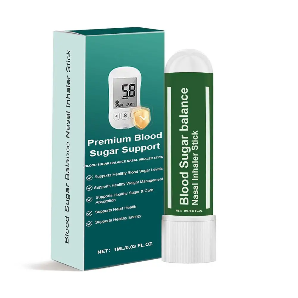 1pcs Diabetische Behandeling Neusinhalator Stok Natuurlijke Plantaardige Bloedsuiker Balans Anti Hyperglykemie Lichaam Gezondheidszorg Producten