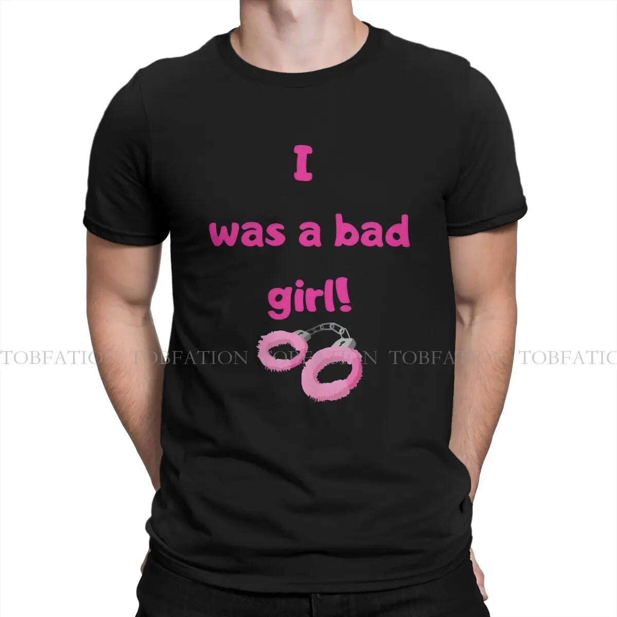 BDSM Bondage Discipline Dominance Submission I Was A Bad Girl T Shirt Punk Men's Tees Summer Cotton Clothing Harajuku Crewneck