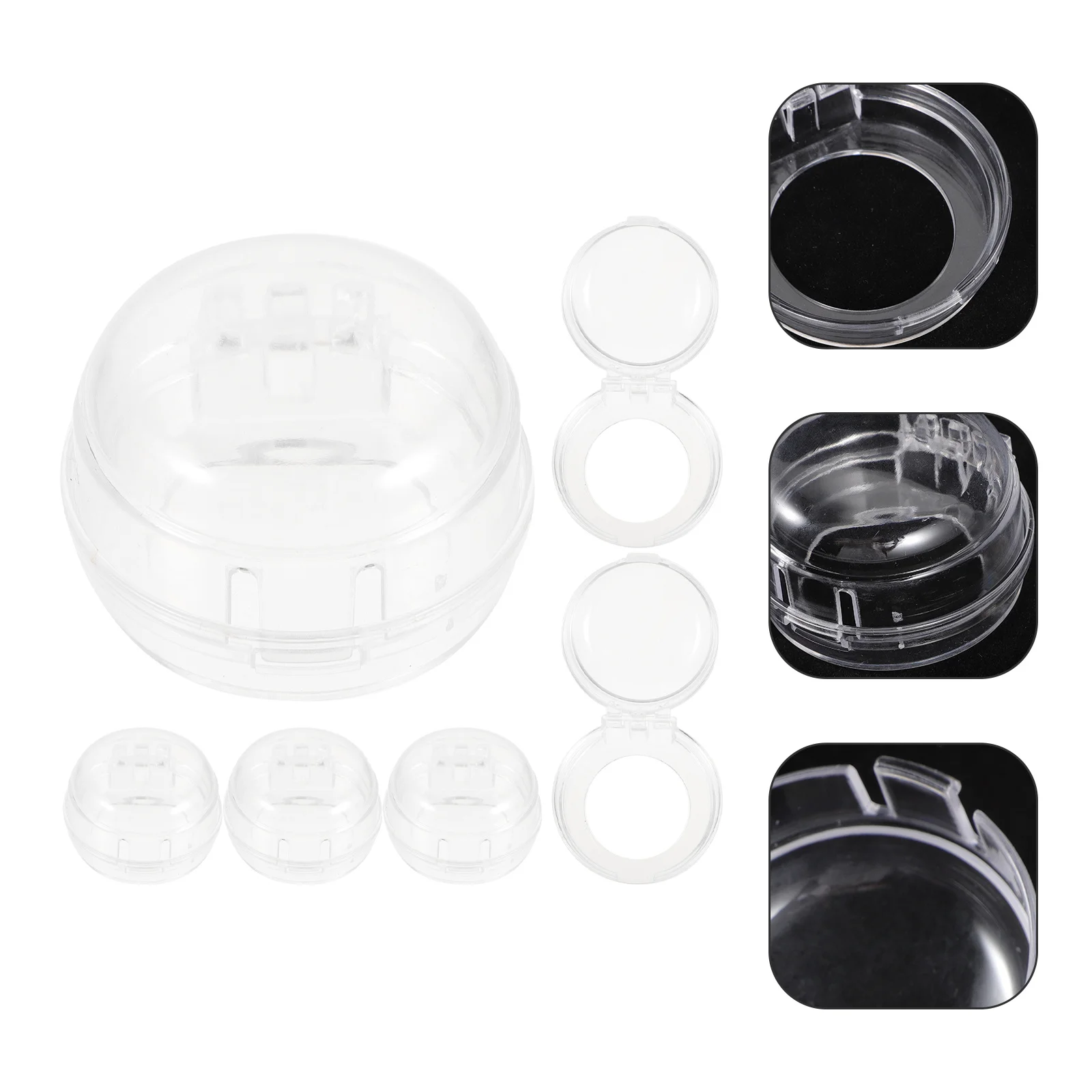 

6Pcs Button Protectors Transparent Child Safety Guard Covers for Stove Oven Washing Machine Induction Cooker Prevent Accidental
