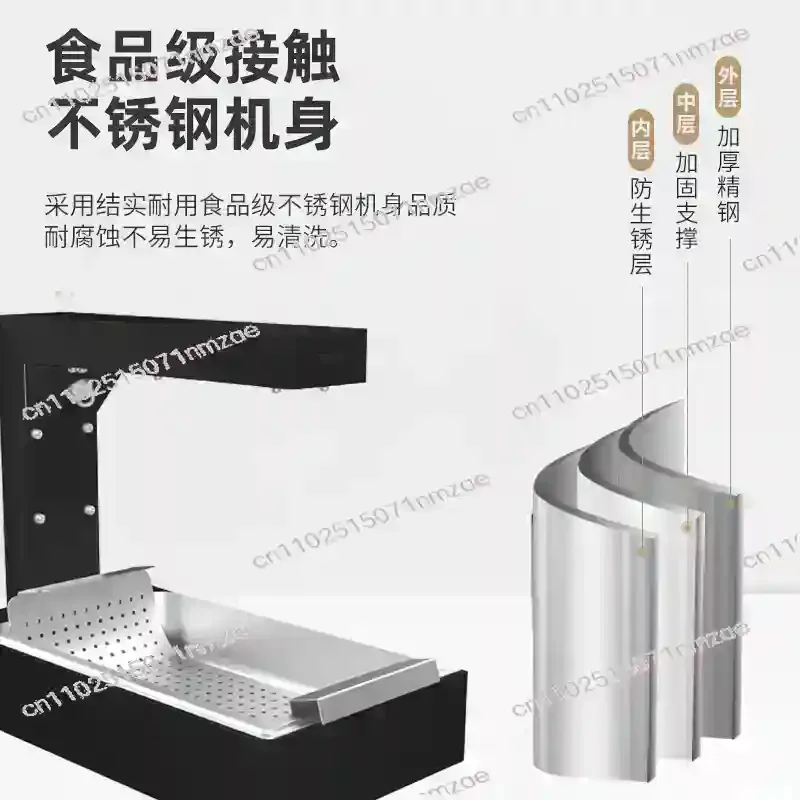 Freestanding Stainless Steel Chicken Onion Ring Commercial Home Use Durable French Fry Warmer Dump Station Heat Lamp Food