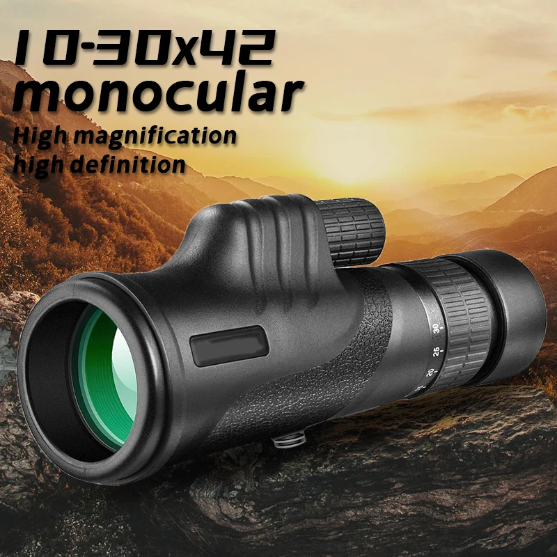 

Monotube Telescope 10-30X42 High Power Low Light Night Vision High Definition Outdoor Travel Mobile Camera Telescope Telescope