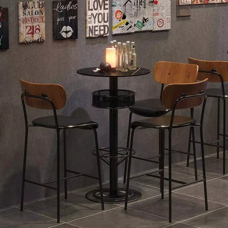 

&c Modern Customizable Metal Bar Stool Commercial Bar Table Chair Set Counter Chair Home Bar Furniture