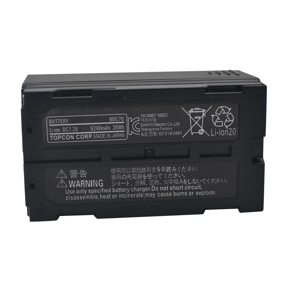 

5240mAh BDC70 Li Ion Rechargeable Battery for sokk ia CX/RX-350 Total Station Accessories