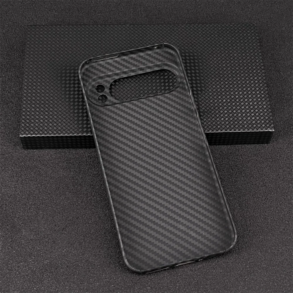 حافظة هاتف من ألياف الكربون الحقيقية لهاتف جوجل بيكسل 9 10 برو XL رفيعة للغاية مضادة للسقوط من ألياف الكربون حافظة لهاتف جوجل بيكسل 9A #2