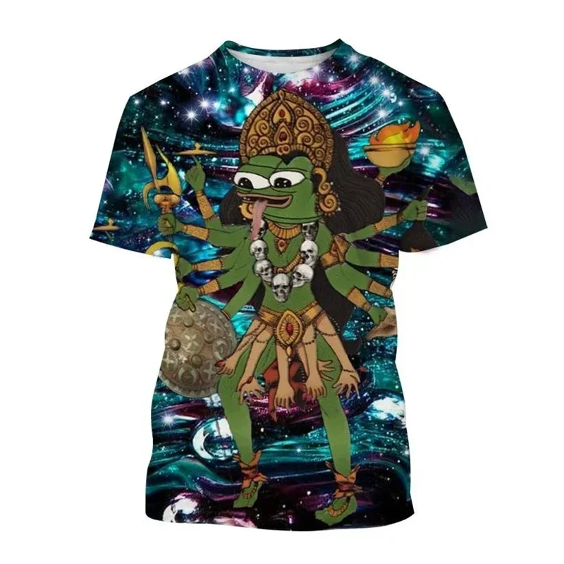 Funny Sad Frog Graphic T Shirts Frog Pepe 3D Print T Shirt For Men Clothes Animal Feels Bad Man Tee Boy Tshirt Girl T-Shirt Tops