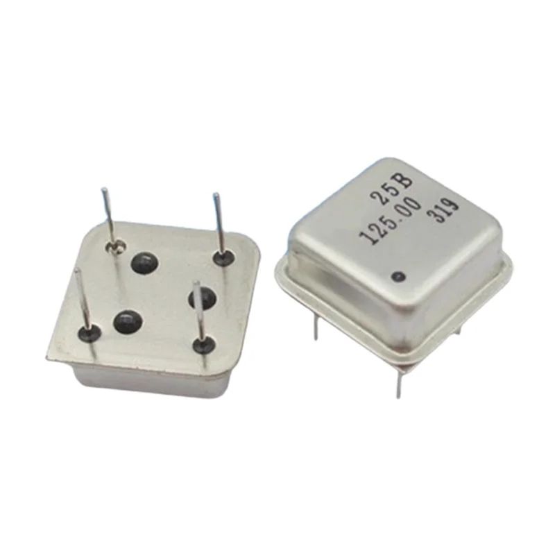 5PCS Square Active Crystal Oscillator 1Mhz 2m 4 6 8Mhz 10Mhz 11.0592m 12m 16m 22.1184  20M 24 25 27M 30 40 50MHZ DIP-4PIN