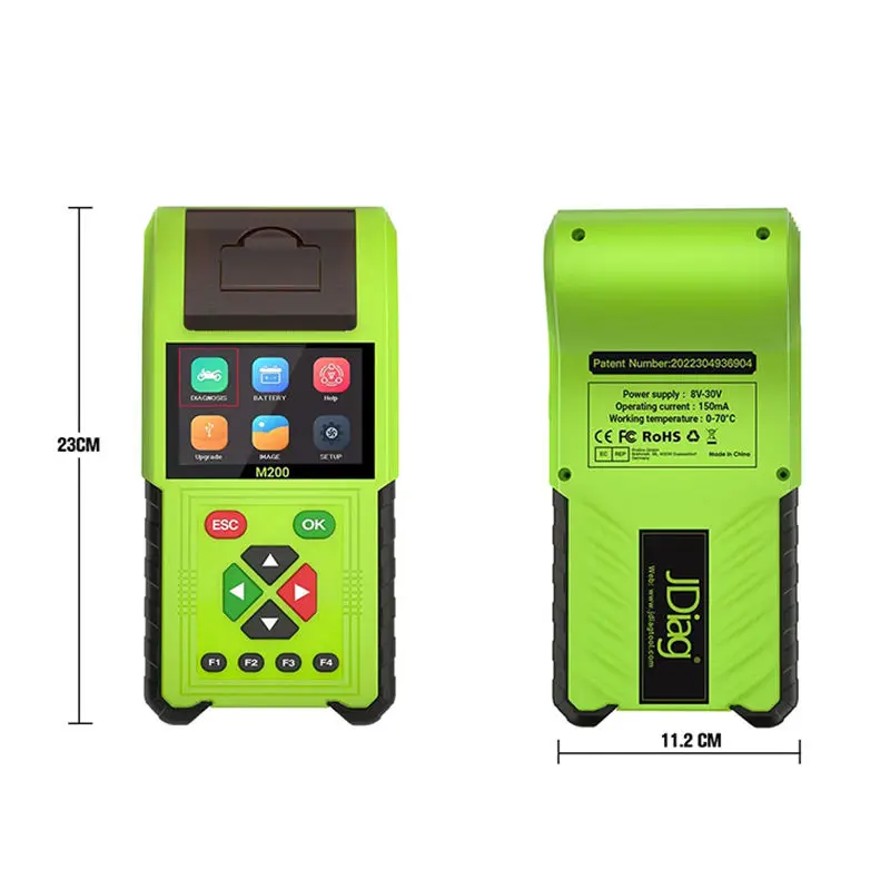 

OBD-сканер, M200, OBD2-сканер для мотоцикла, ABS-тест, устройство считывания кодов ошибок, тестер батареи-диагностический инструмент для ремонта мотоцикла, версия OBD
