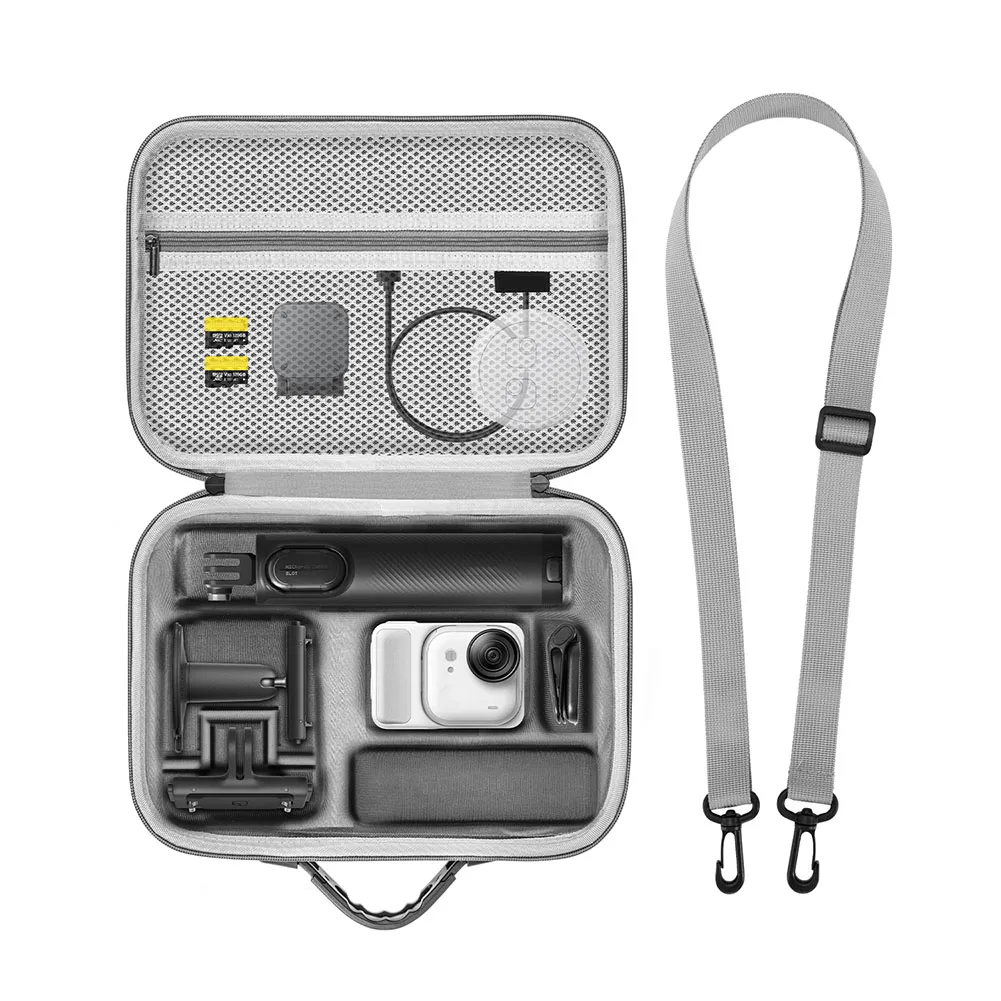 Thumb Camera Storage Bag 22.5x18.5x6.2cm Nylon Portable Waterproof Crossbody Handbag For Insta360 Go Ultra Protective Accessory