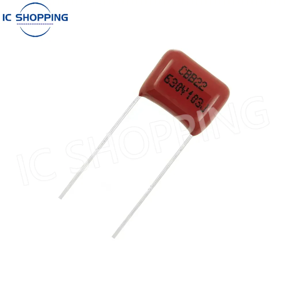 

200PCS CBB22 630V103J 0.01UF Pitch 10MM 10NF 630V 103J CBB Polypropylene film capacitor