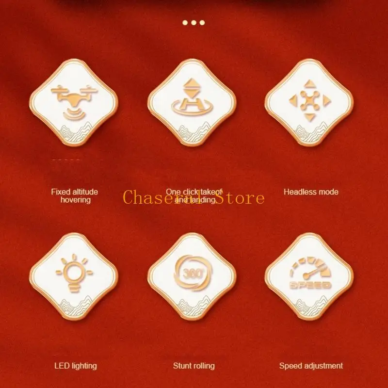 E7CE – avion Dragon télécommandé à 4 essieux, jouet facile à voler, jouet électronique pour enfant, quadrirotor télécommandé,