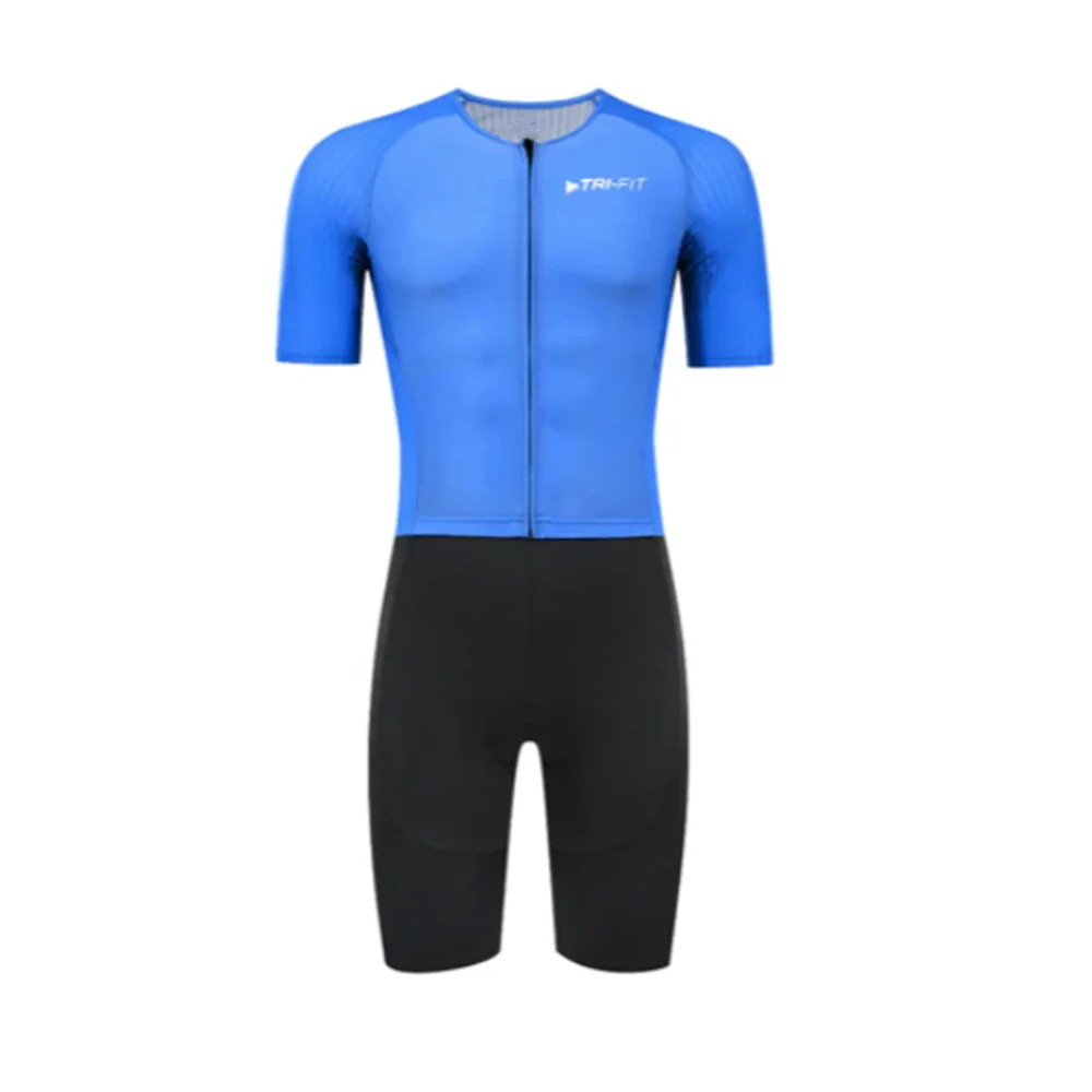 

220 Triathlon - Best Short Sleeved Tri-Suit TRI-FIT EVO NEXT GEN Blue Men's Team Race Clothing Cyclilng Skinsuit Swim Run Sets