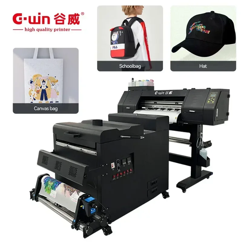 DTF GW700/600  EPSON i3200/i1600  60cm Semi-Automatic T-Shirt Shake Powder machine 1-Year Pigment Ink Small Business 600mm