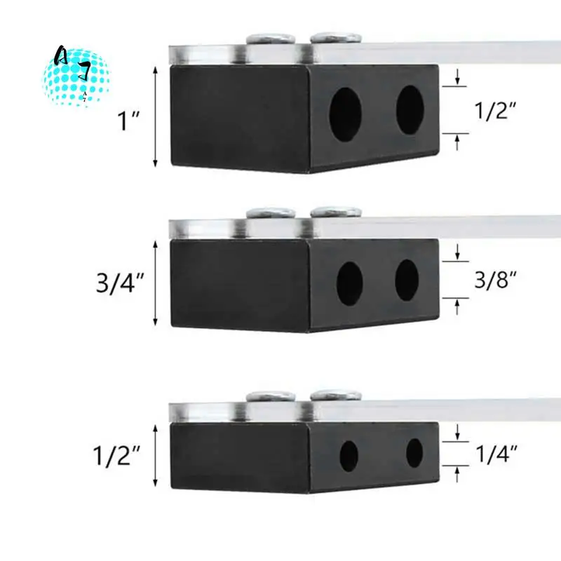 

A07F-1Set Woodworking Straight Hole Punching Locator Side Hole Punching Locator DIY Woodworking Tools 1/2Inch