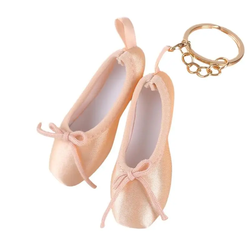 Mädchen Ballettschuh Schlüsselanhänger Damen Spitzenschuh Anhänger Dekoration für Tänzerin Ballerina Tanztaschen Ballett Zubehör Geschenke Schlüsselring – Detail 6