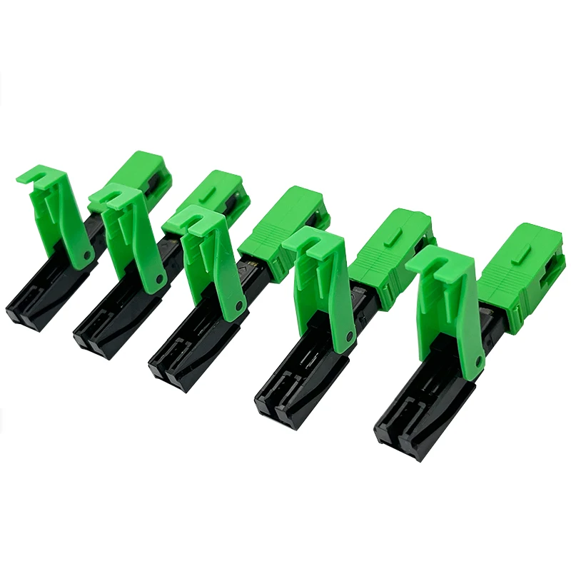 Conector rápido de fibra óptica SC UPC APC SM modo único FTTH integrado, Conector de fibra de alta calidad, envío gratis