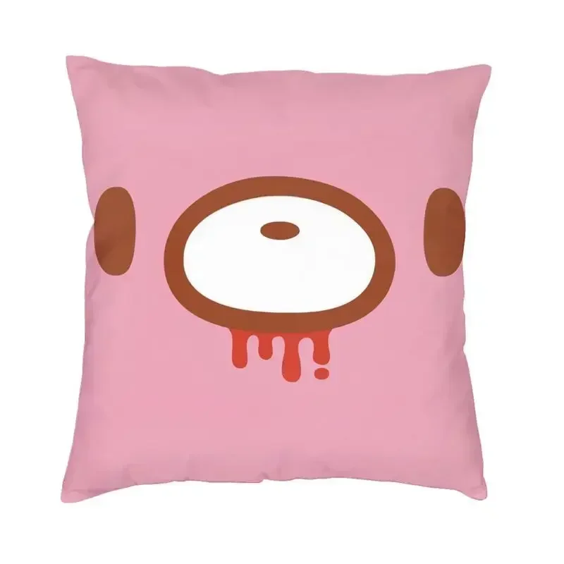 Gloomy Bear Square Throw Pillow Cover Decoration 3D Two Side Printing Cushion Cover for Living Room45x45cm 18x18Inch