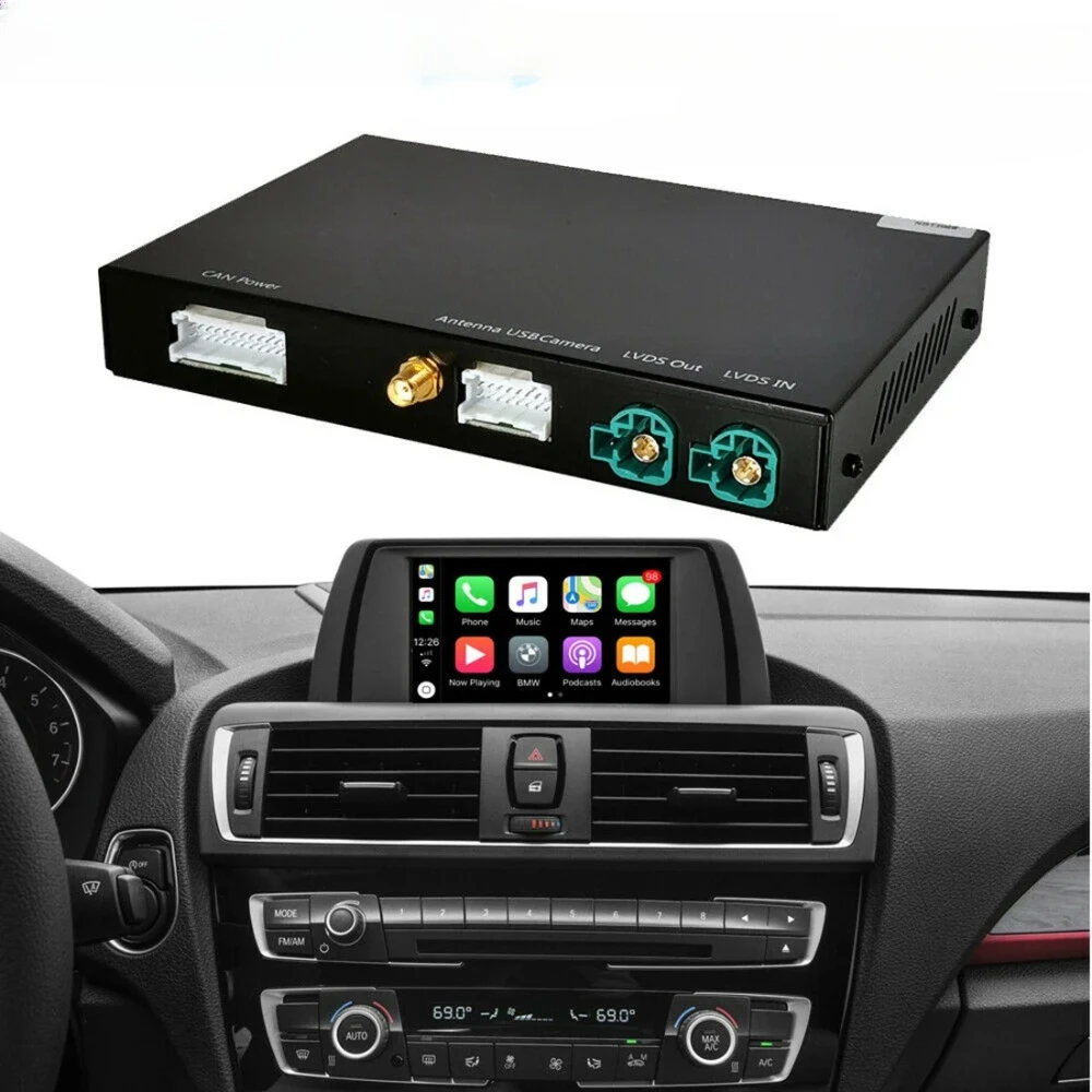 

Car Wireless I-OS Car-play MMI and-roid Auto Retrofit Interface Box Radio Systerm Fit for 2013-2-016 X-1 F48 F23 F20 F30 X-5