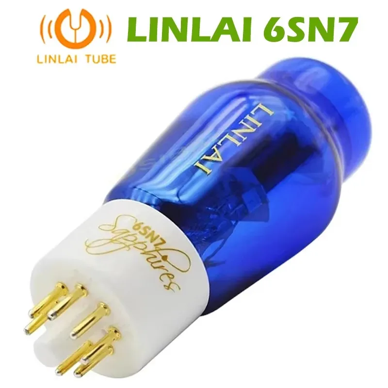 LINLAI 6SN7 Sapphire 6SN7 Vacuum Tube Audio Valve Replace CV181 6N8P 6H8C 5692 6SN7C Electron Tube For HIFI Audio Amplifier DIY