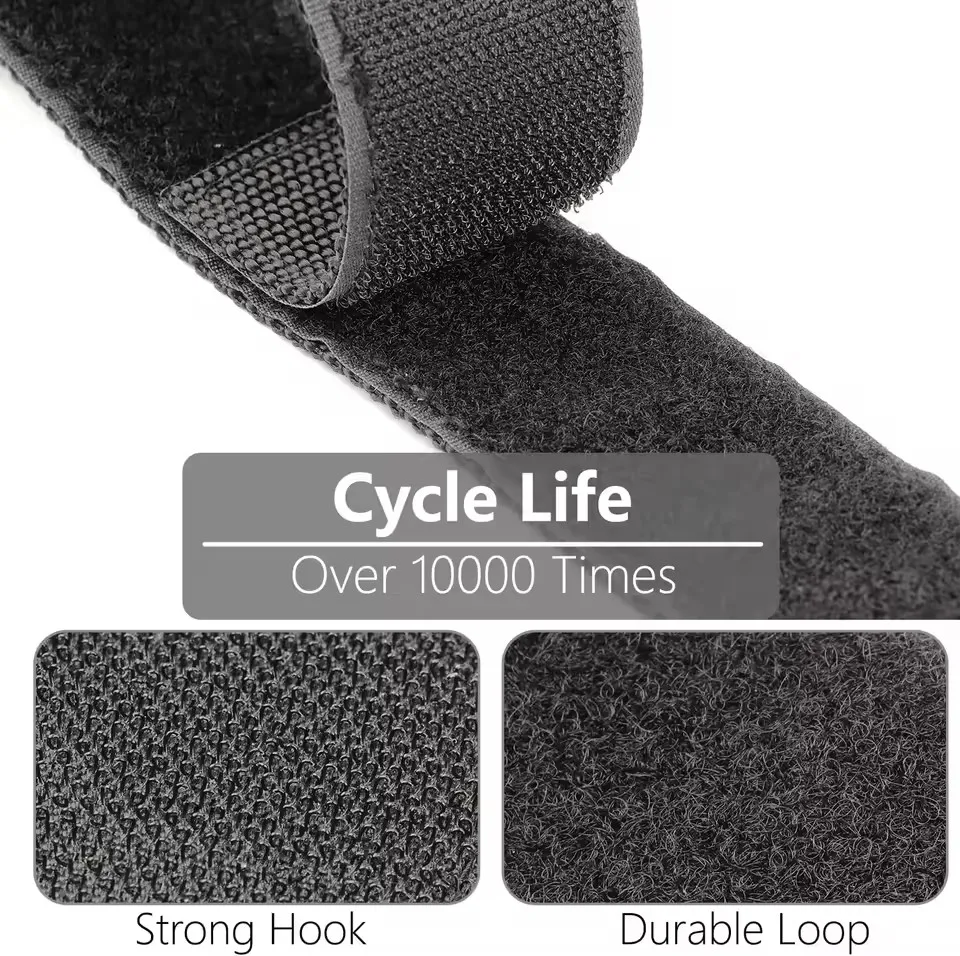 Heavy Nylon Cable Management Straps with Rotating Carabiner, Wire Storage Keeper for Power Cords, Hoses, Outdoor Equipment