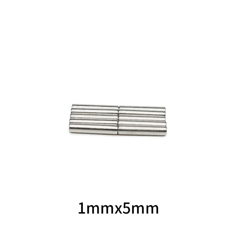 50~2000PCS Super Strong Round Disc 1mm x 5mm Rare Earth Neodymium Magnet 1x5mm Refrigerator Craft for Sound Field Electronics