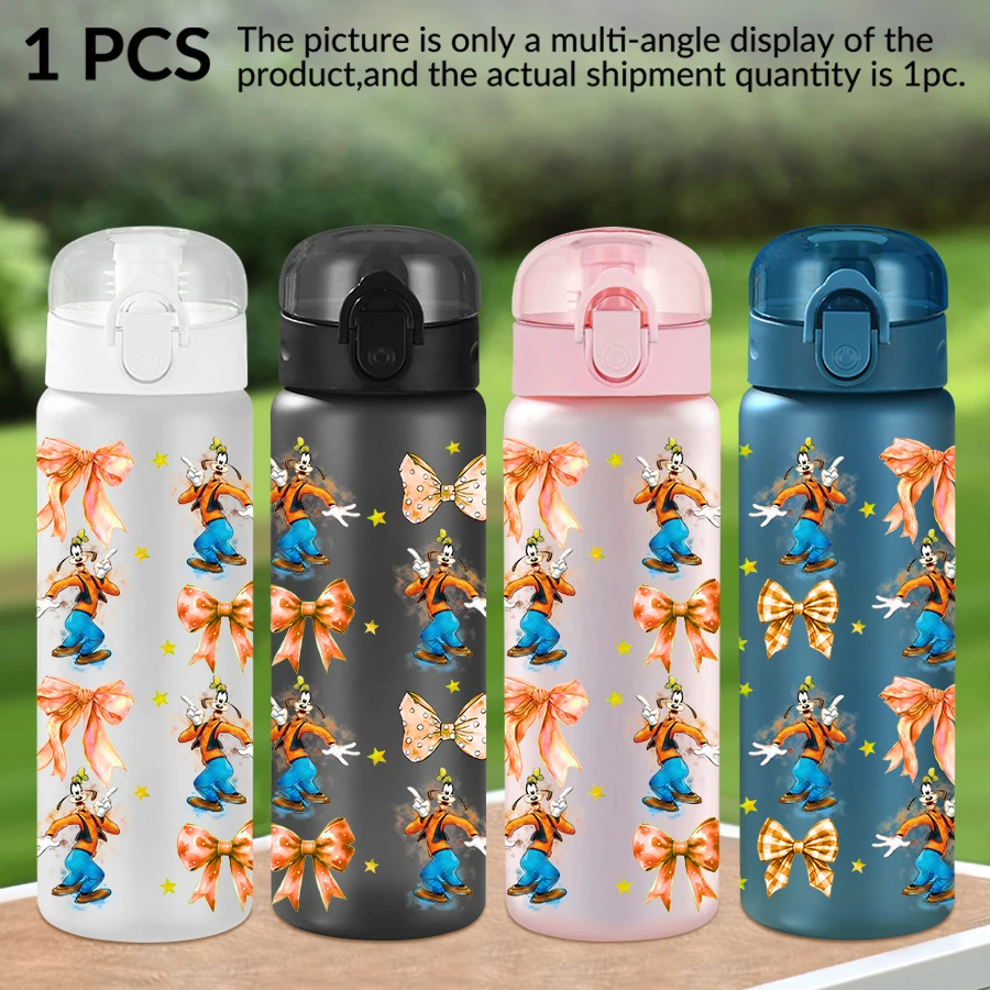 

1Pc Disney Goofy Bow Pattern 26oz Plastic Water Bottle Outdoor Sports Water Cup Birthday/Homecoming Gift