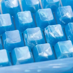 Blue Glacie Transparent Keycaps 130 Keys DIY For Gaming Mechanical Keyboard Chreey Profile PC Keycap RGB Game Keyboard Keycaps