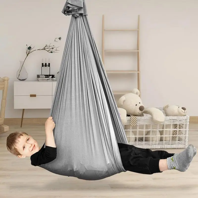 Camping Hammock Portable Swing Chair For Outdoor Comfortable Fabric Hammock Rope Swing Hang Rope Swing For Travel Patio