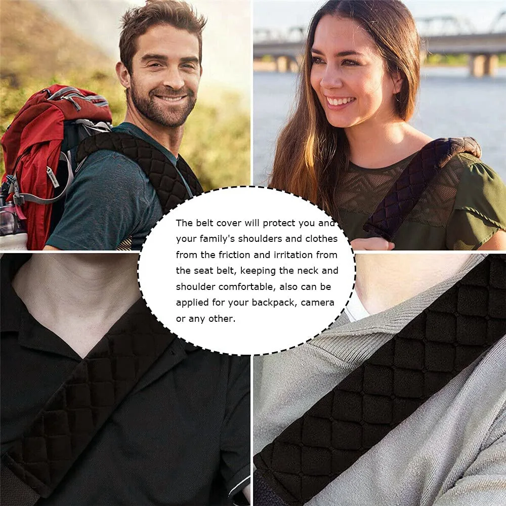 6Pcs Car Seat Belt Cover Seat Belt Protection Belt Seat Belt Shoulder Pad Adjustable Car Seat Belt Shoulder Pad - view 5