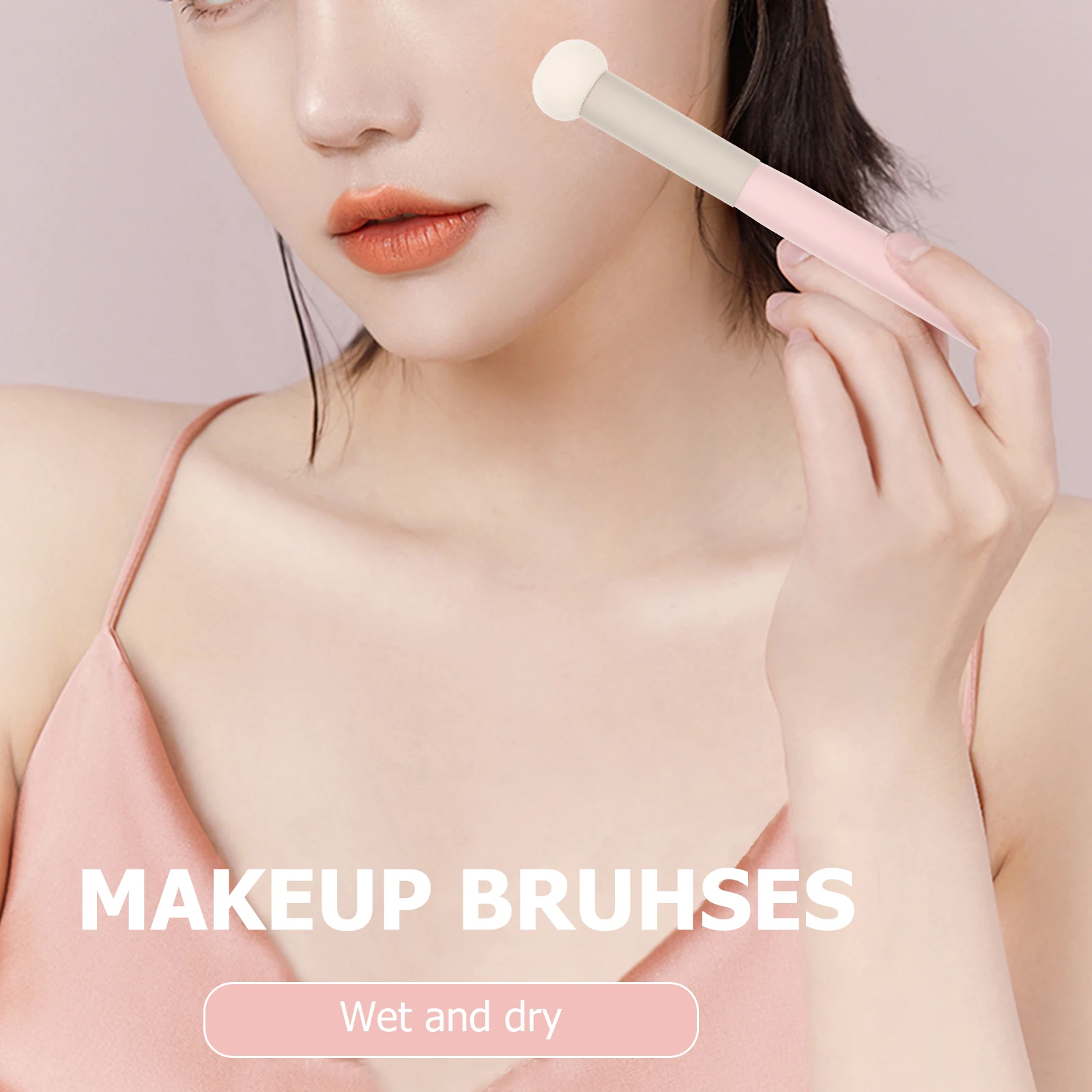 

3Pcs Concealer Sponges Professional Beauty Make Up Long Handle Smooth Makeup Brushes Foundation Application