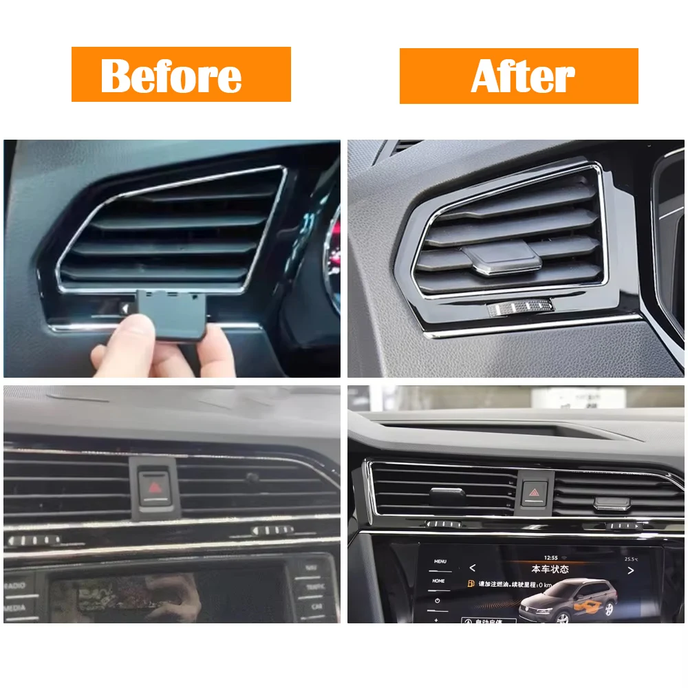 Kit de réparation de sortie de Clip de calandre de ventilation de climatisation de voiture LHD RHD pour VW Volkswagen Tiguan L X 2017 – 2022