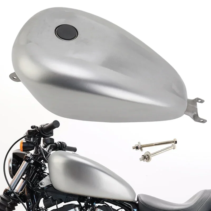 14.4L żelazny niepomalowany motocykl Retro zbiornik paliwa gazowego pasuje do Harley Sportster XL 883 72 1200 Roadster czterdzieści osiem 2007-2023