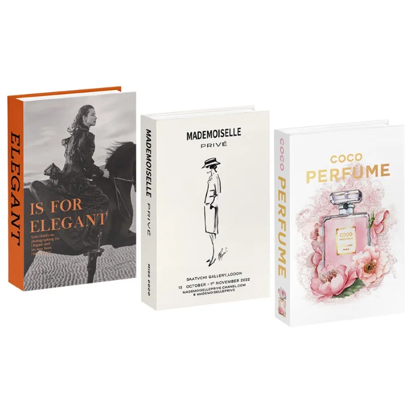 3 stks/set Nep Boek Luxe Fotografie Props Boeken Decor Eenvoudige Moderne Faux Boeken Salontafel Props Boek Ornamenten