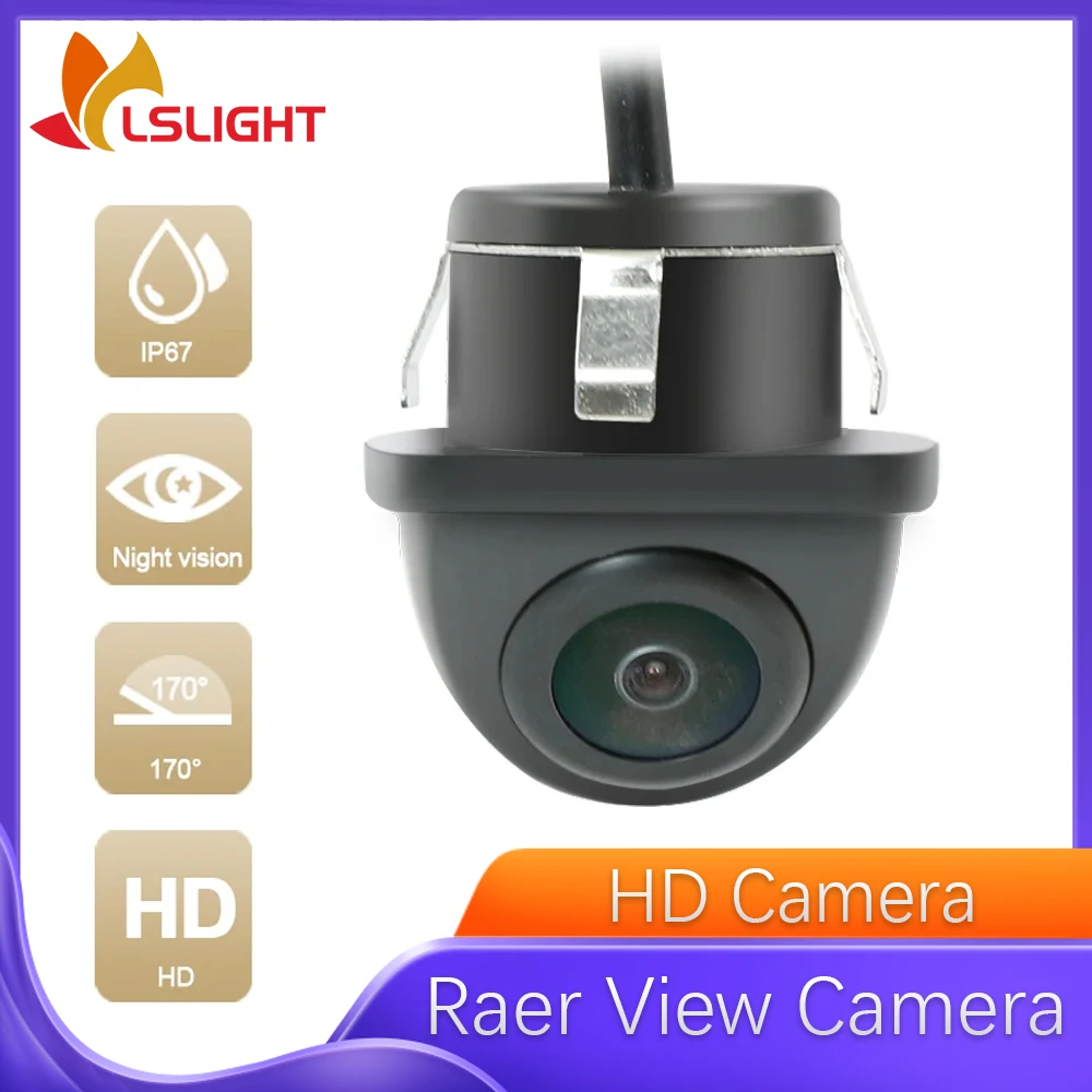 

Сверло HD Night Vision 170 ° Камера с передним и задним обзором, водонепроницаемый IP67, парковочный монитор, аксессуары для автомобильной электроники