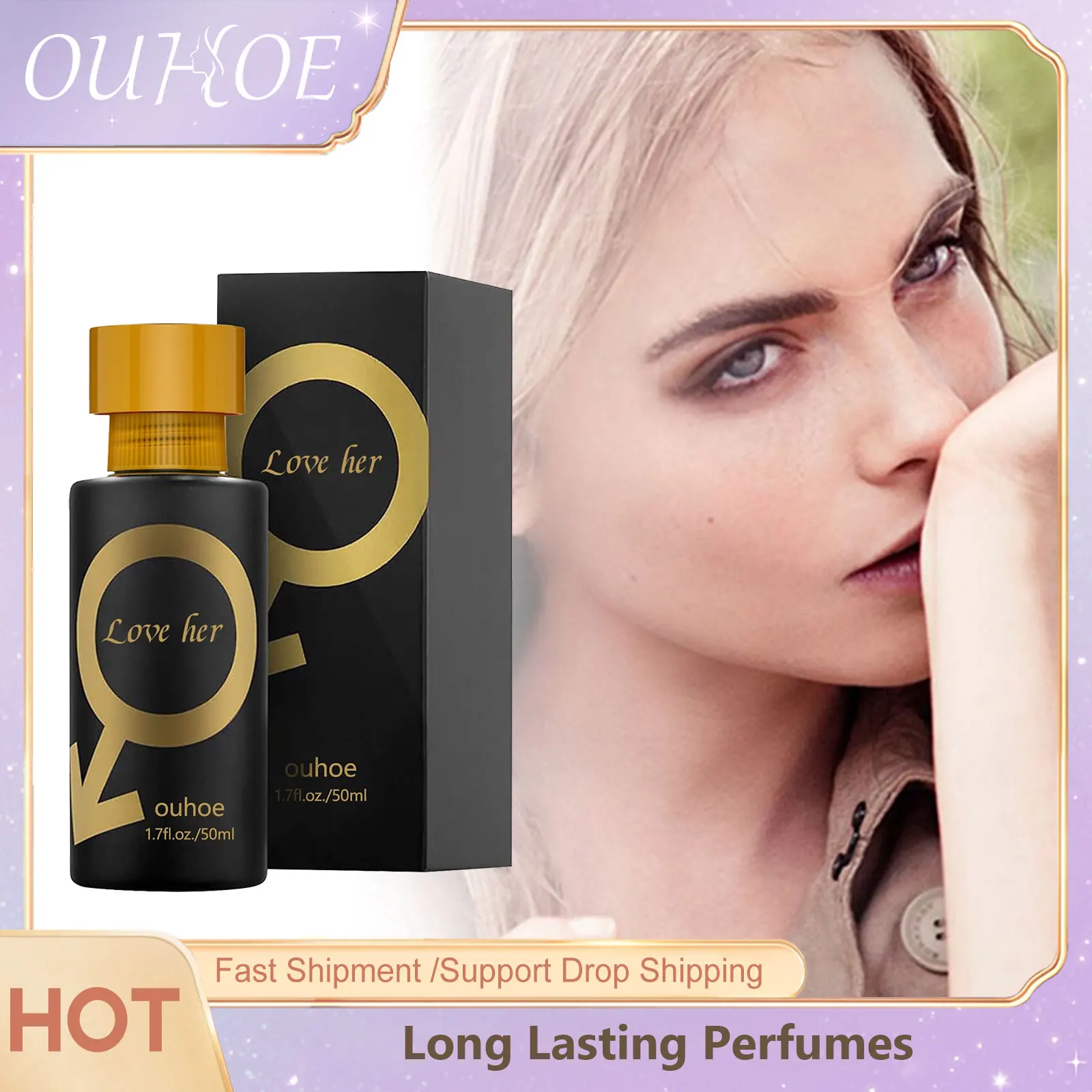 Long Lasting Perfume Spray Pheromone Flirting Seduction Charming Air Refreshing Skin Mist Lasting Fragrance Party Dating Perfume