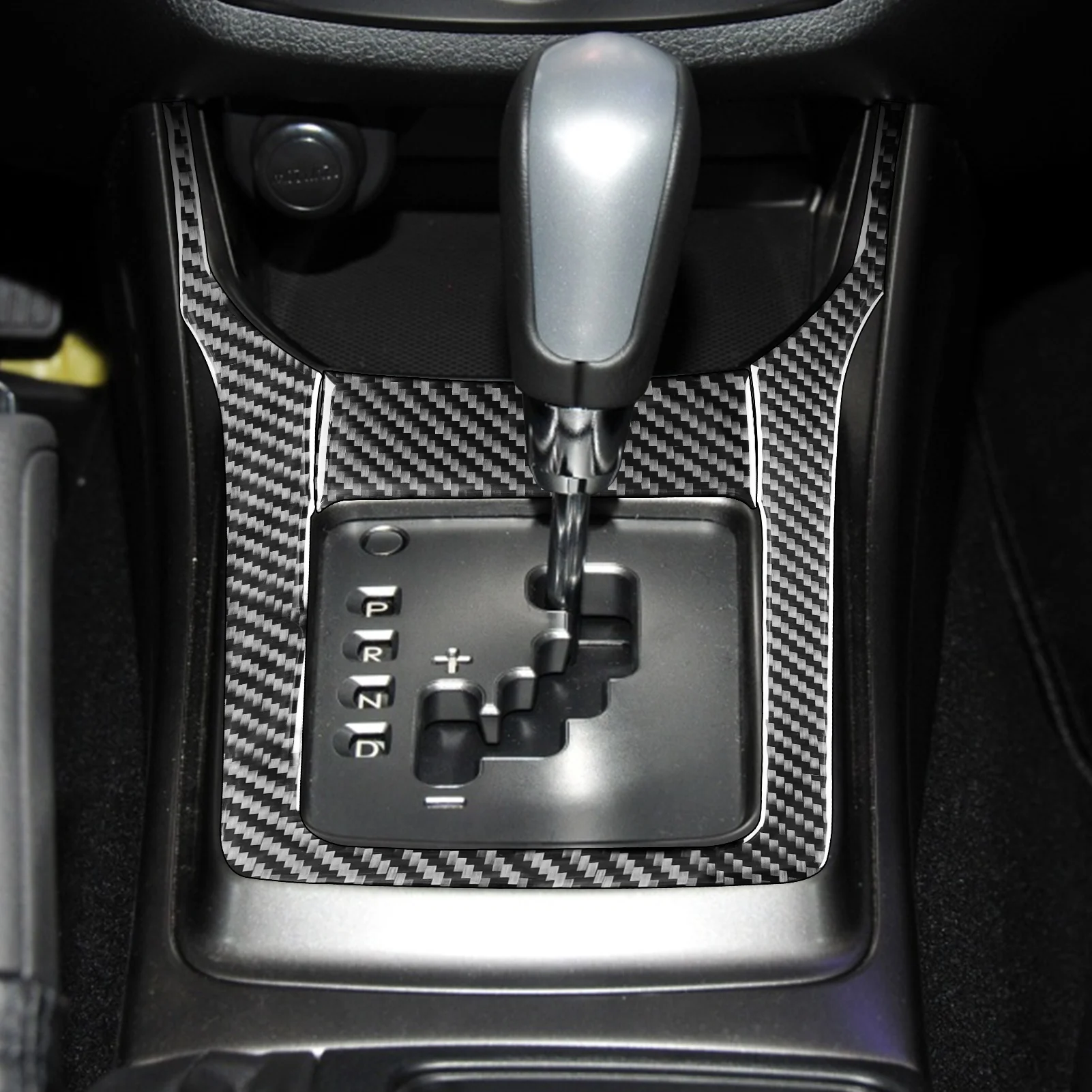 Carbon Fiber For Subaru Impreza 2009-2011 Car Gear Shift transmission Panel Trim Customizable Car Sticker Interior Accessories